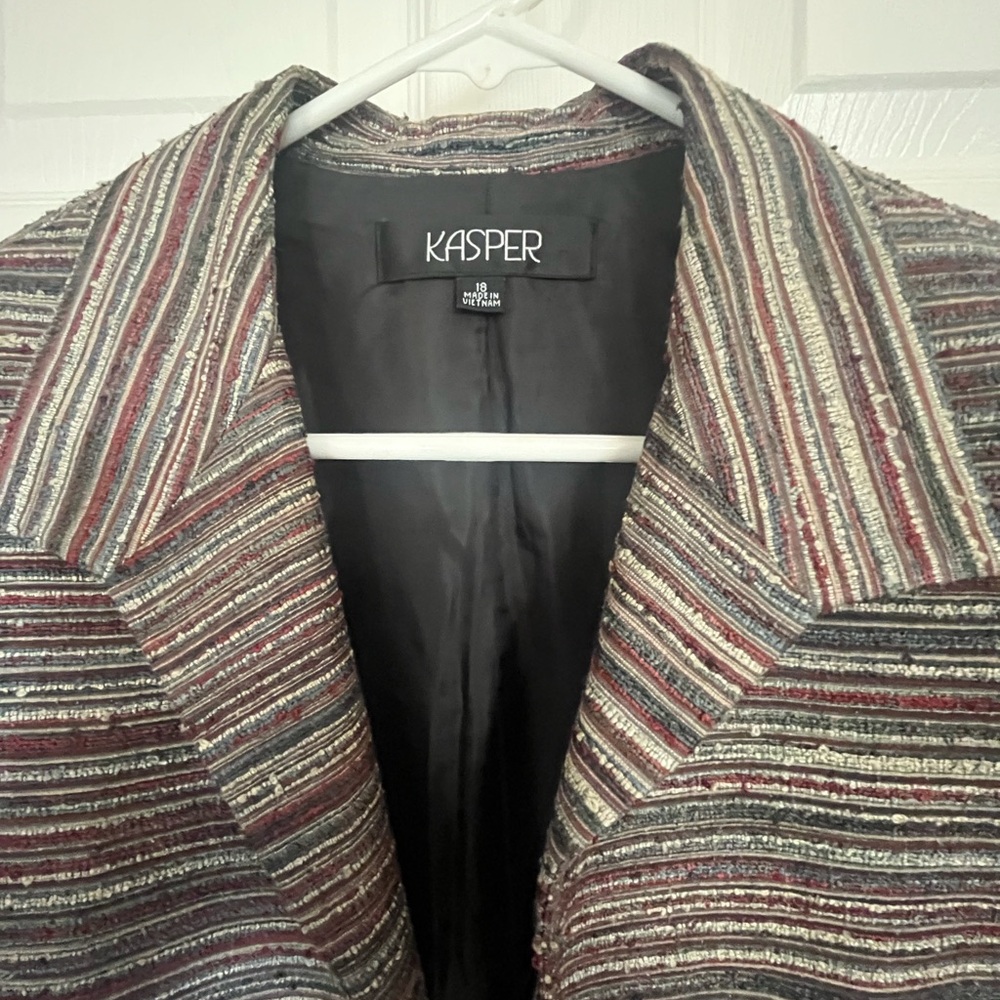 Kasper Multicolor Textured Blazer
